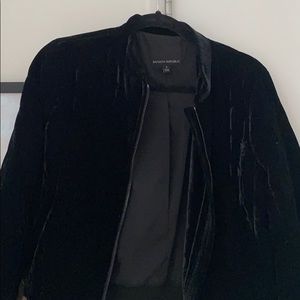 Banana republic velvet bomber jacket